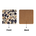 thumbnail image 2 of Multi-Shape Mdf Cork Coaster 4 Pieces Of Anti-Slip, Anti-Wear And Anti-Fouling 3.9in Easy To Clean And Stable Structure Tiger Skin Print Style Dimgray_4 Square, 2 of 7
