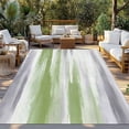 thumbnail image 3 of Outdoor Rug 3x5 ft Sage Green Grey Paint Waterproof Outdoor Patio Rug Mat Non Slip Outside Area Rugs Carpet for RV,Camping,Porch,Deck,Pool,Balcony,Backyard, Abstract Art Texture, 3 of 9