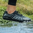 thumbnail image 6 of lnmuld Men Women Barefoot Shoes, Breathable Mesh Shoes for Water Yoga Fitness Hiking Color:Black,Size:9.5, 6 of 9