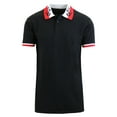 thumbnail image 4 of Mens Short Sleeve Printed Polo Shirts Slim Fit, 4 of 10