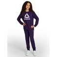 thumbnail image 2 of Reebok Girl's Game Day Fleece Crewneck, Sizes 4-18, 2 of 5
