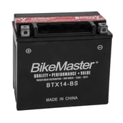 BikeMaster Maintenance Free Battery BTX14-BS for Suzuki LT-V700F TwinPeaks 4x4 2004-2005