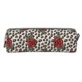thumbnail image 4 of Rocae Leopard Print Rose for Pen and Marker Pouch with Zipper for Men and Women, Stationery Bag Pen Holder for Work and Office, 4 of 9