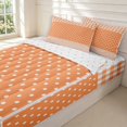 thumbnail image 3 of Manfei Classic Plaid Zipper Full Size Comforter Sets with Fitted Sheet and 2 Pillowcases,Cute Polka Dot Zipper Bedding Set,Pink,Reversible,4pcs, 3 of 8