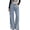 Light Blue, variant on Women’S High Waisted Straight Wide Leg Jeans, Vintage Washed Casual Trousers, Soft Polyester Daily Fashion Pants, 1 Piece, Sizes S Through L
