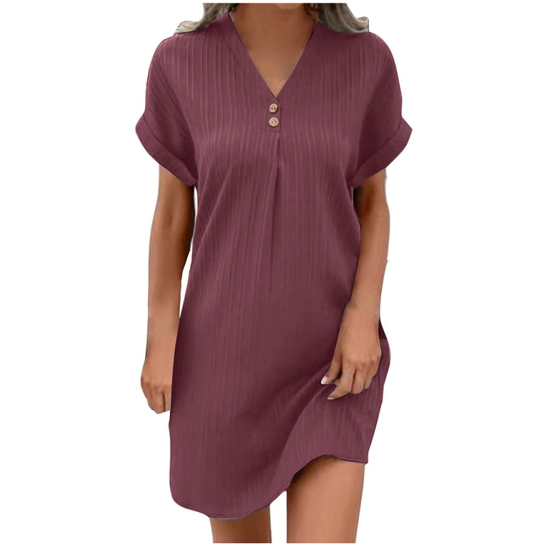 knee length dresses for ladies The Classic Fitted Tee Shirt Mini Dress Small