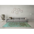 thumbnail image 3 of Ahgly Company Indoor Rectangle Oriental Light Blue Traditional Area Rugs, 4' x 6', 3 of 4