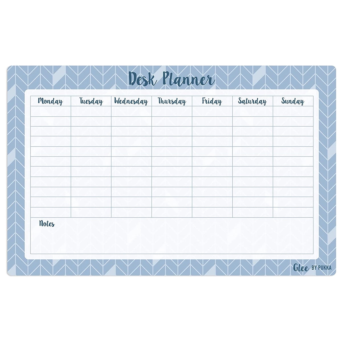 Pukka Pad Large Weekly Desk Planner Notepad & Calendar 52 Easy Tear