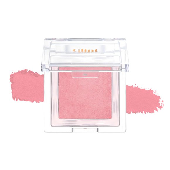 Glint Baked Blush (Tulip On 0.08oz) - Rubor facial en polvo de larga duración para todo el día para una apariencia natural. Maquillaje coreano para el cuidado de la piel coreano. Color mezclable para
