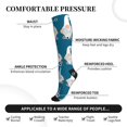 thumbnail image 3 of Lsque Nurse Doctor Gnomes Pattern Sport Compression Socks for Men & Women 15-20 mmHg Knee High Nurse Pregnant Running Medical and Travel Athletic, 3 of 6