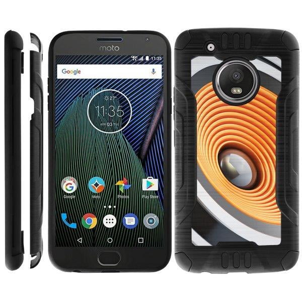 Turtlearmor A For Motorola Moto G5 Plus Xt1687 Motorola Moto X 17 Brushed Metal Slim Hybrid Hard Shell Tpu Dual Layer Case Sound Speakers Walmart Com Walmart Com