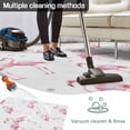 thumbnail image 5 of Pink Flamingo Outdoor Rug 5x7 Ft - Reversible Patio Rug Outdoor Camping Rugs, Summer Tropical Animals Washable Indoor Outdoor Area Rugs, Non-Slip Outdoor Carpet Runner for Deck/Porch, 5 of 8