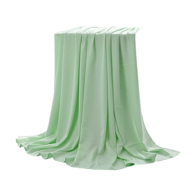 Ice Silk Fiber Blanket Summer Quilt For Hot Sleepers Night Sweaters Air Conditioning Lightweight Nap Towel
