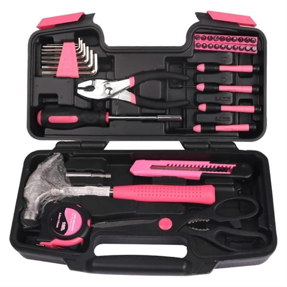 Unbranded, Pink Compact Tool Set, 39 Piece