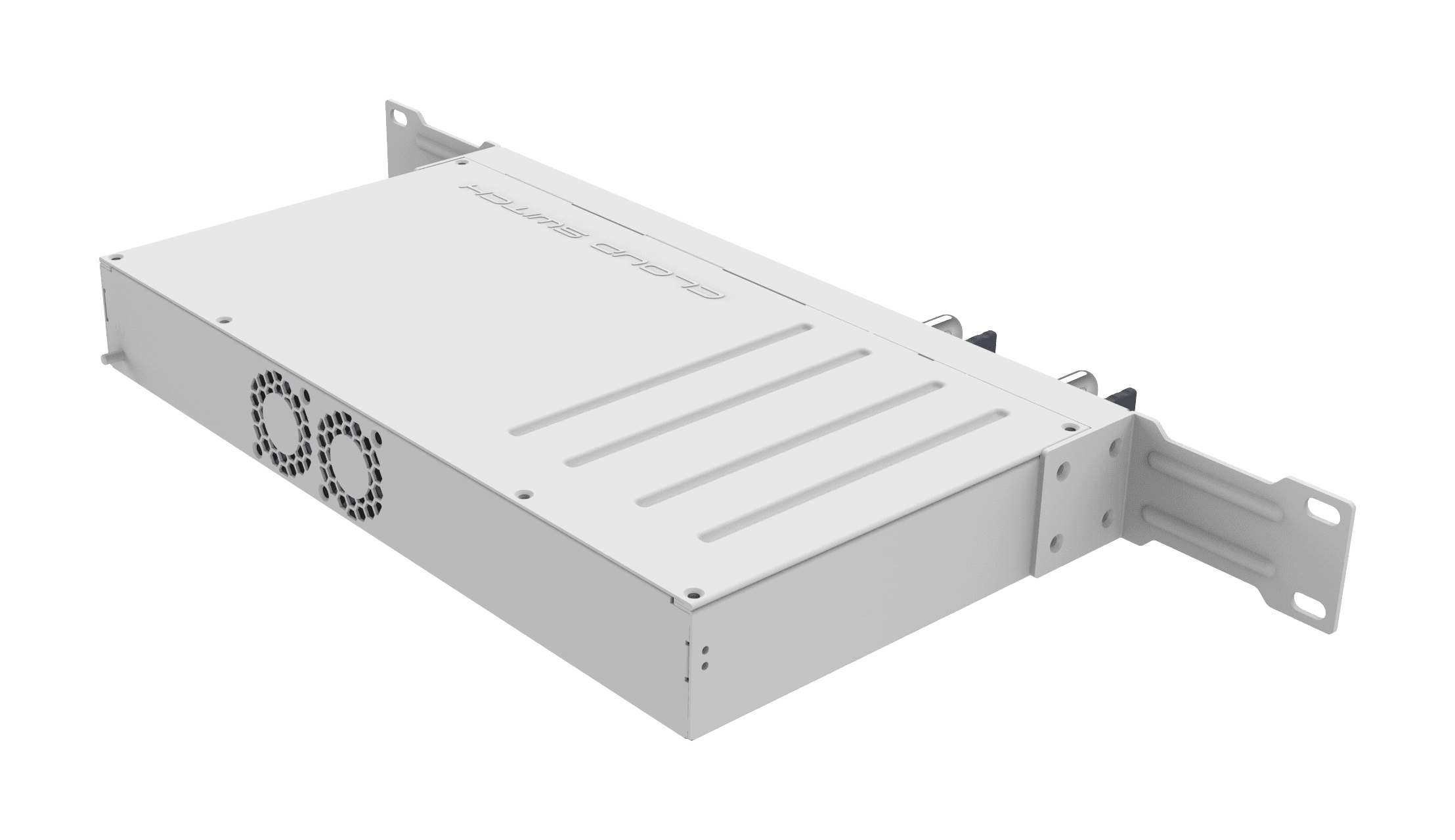 MikroTik CRS504-4XQ-IN Cloud Router Switch 650MHz 4xQSFP28 Compatible with 40G, 25G, 10G, and 1G Fiber Connections.