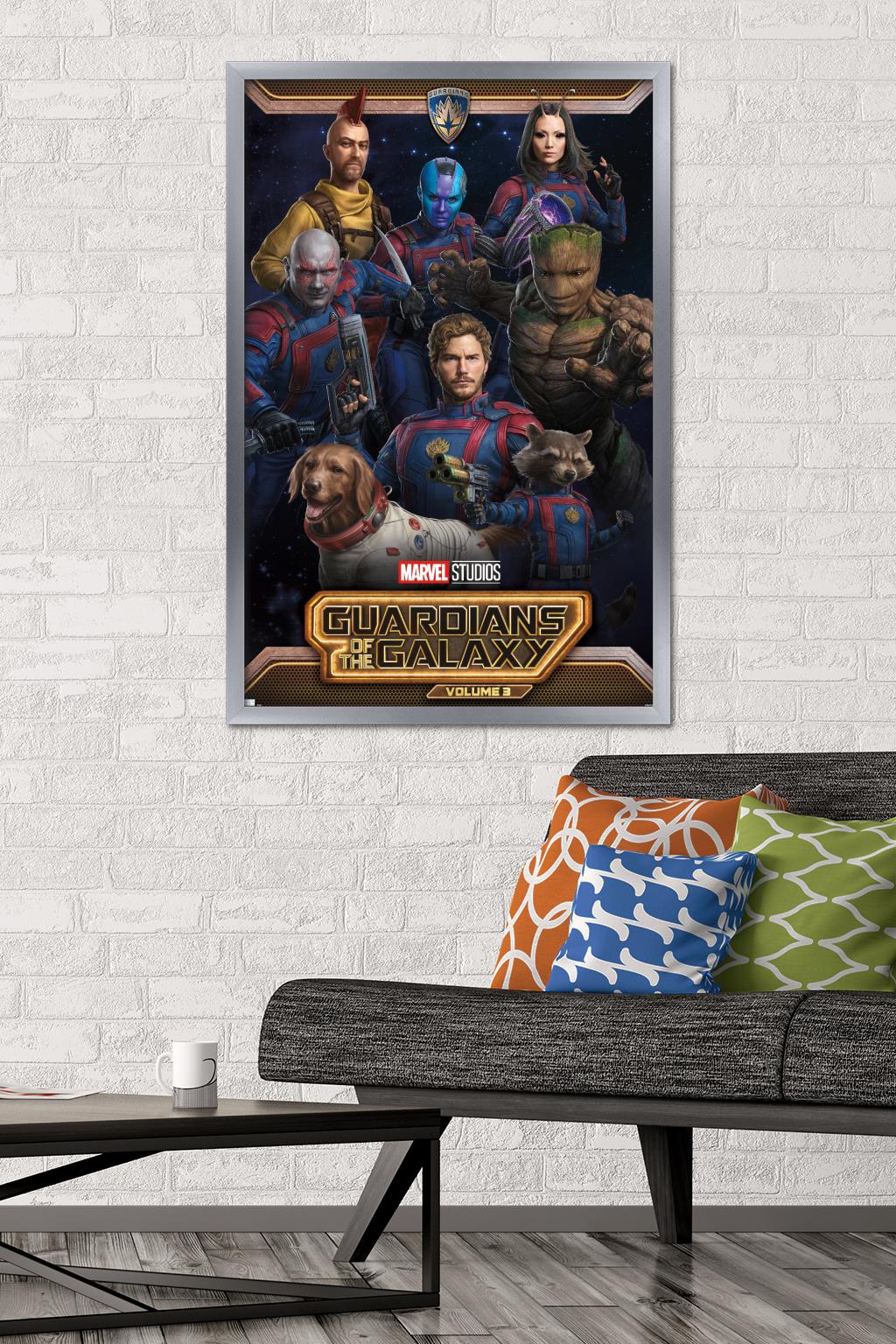 Marvel Guardians of the Galaxy Vol 3 - Group Wall Poster, 22.375" x 34" Framed