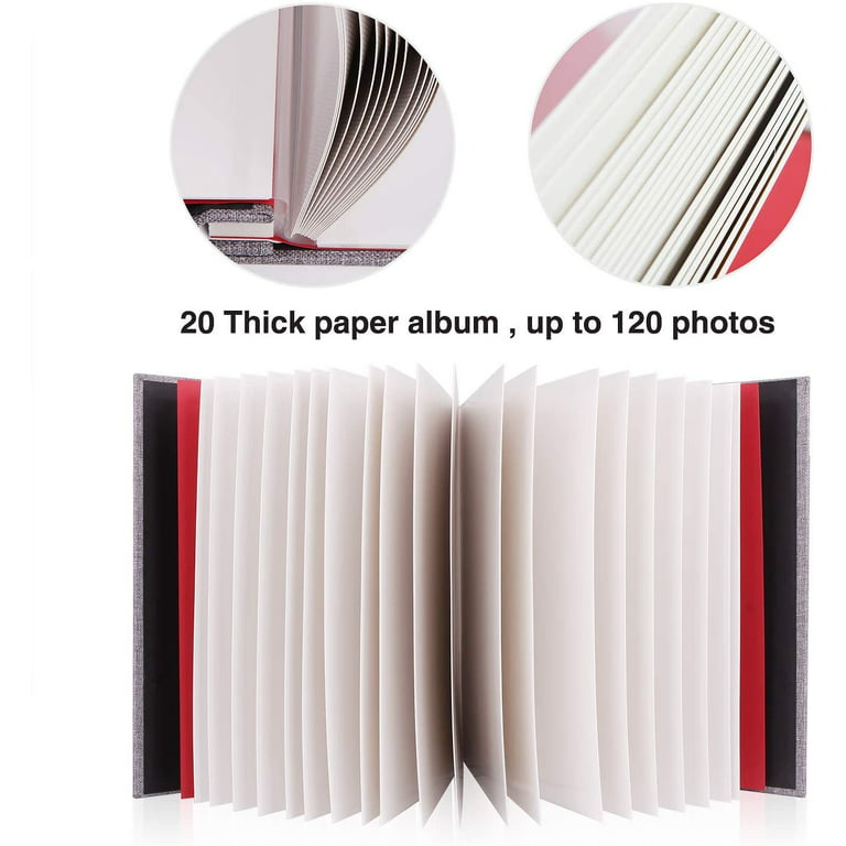 Photo Album Self Adhesive Pages for 4x6 5x7 8x10 Pictures