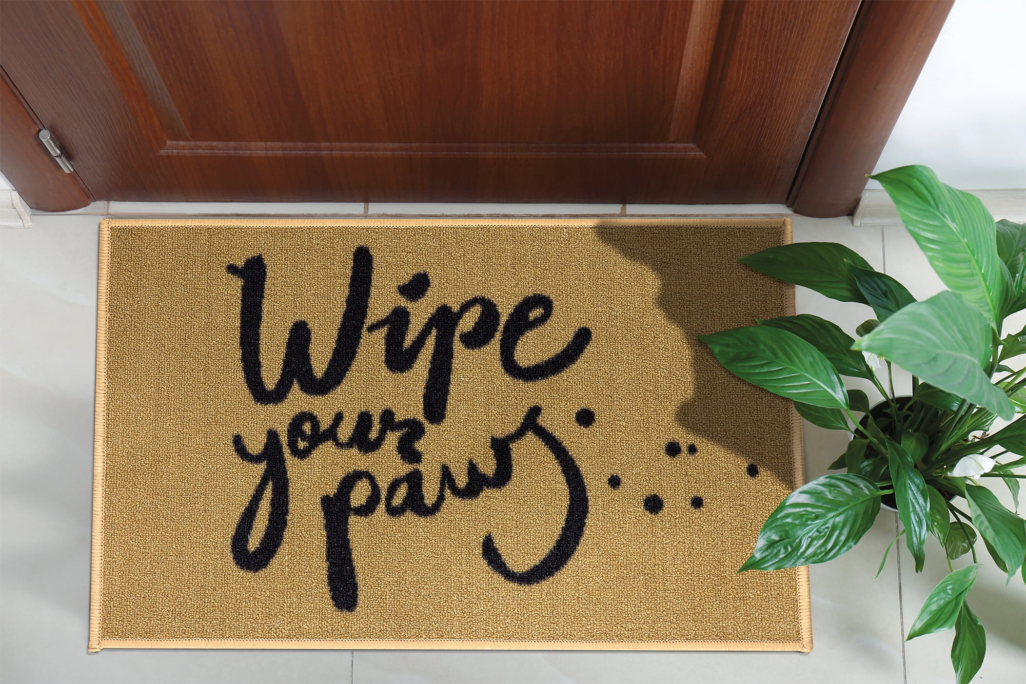 Ottomanson USA Rugs Collection Wipe you Paw Dog Indoor Doormat