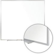 Ghent 48.5" x 48.5" Silver Aluminum Frame Non-Magnetic Whiteboard