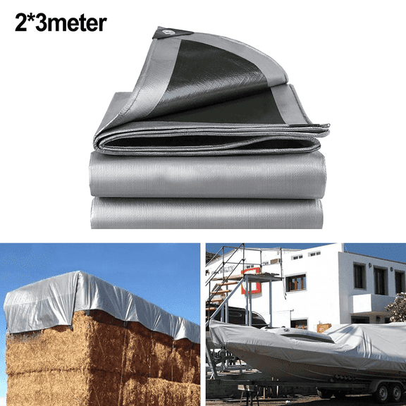 Fakrich Tarp Waterproof, 6.5x10Ft Heavy Duty Tarp, UV&Fade Resistant Tear Resistant Plastic Tarp for Outdoor Camping Roof Pool Tent