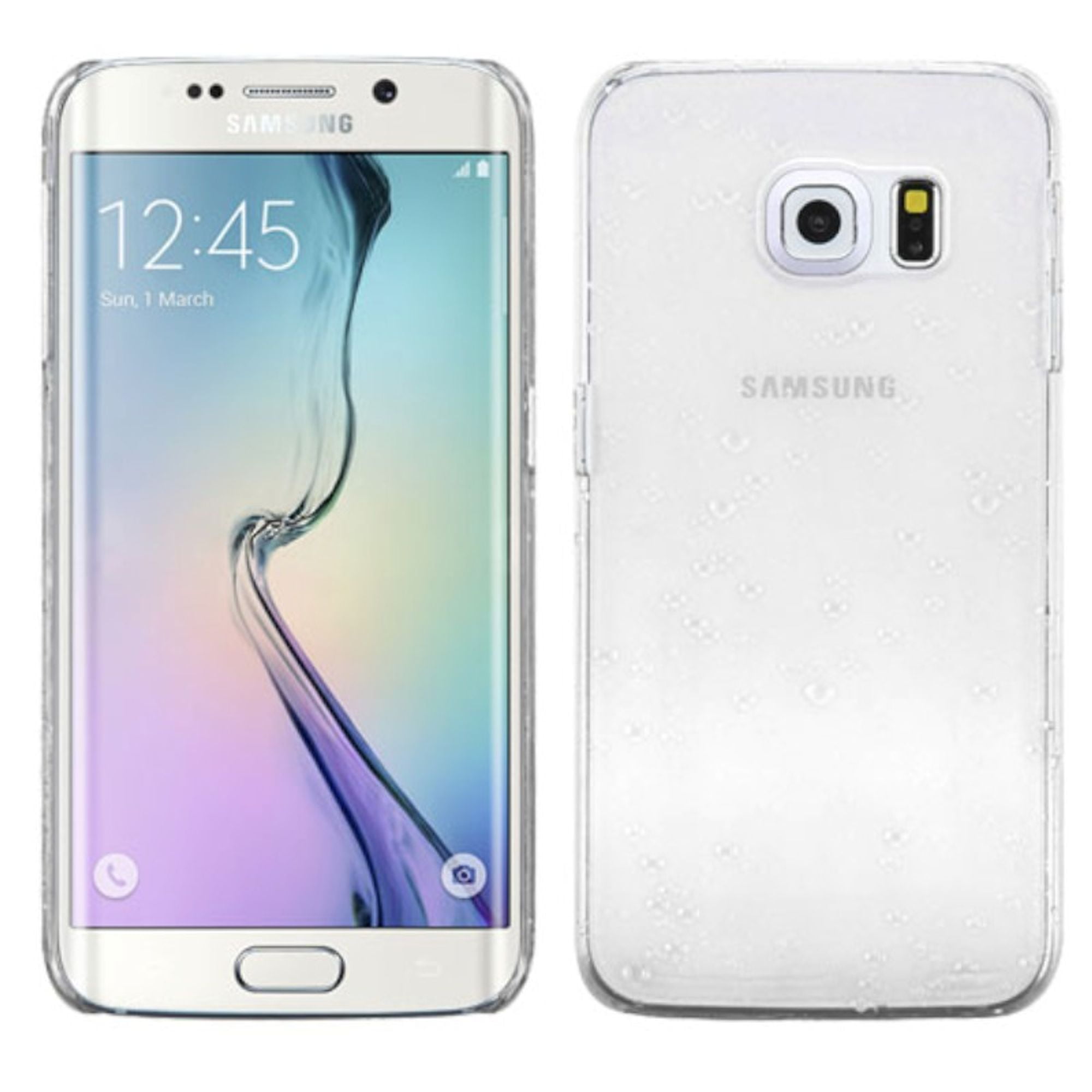 Insten Waterdrop Hard Crystal Cover Case for Samsung Galaxy Edge Clear -