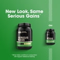 thumbnail image 6 of Optimum Nutrition Serious Mass, Vanilla, Weight Gainer Protein Powder, Mass Gainer, 3 lb, 6 of 11