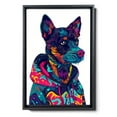 thumbnail image 2 of Hudo Wall Art - Funny Dog Canvas Poster for Kids' Room - Pumi Dog colorful art print, Canvas Painting Puppy Artwork, Watercolor Artwork Print For Bedroom, 2 of 5