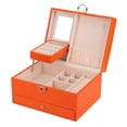thumbnail image 1 of Caja de Almacenamiento de Joyas ANGGREK Impermeable de Gran capacidad de Cuero PU, 1 of 8
