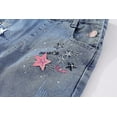 thumbnail image 5 of Peacolate 5-10years Little Big Girls Star Embroidery Blue Denim Overalls,Star,5-6Years, 5 of 6