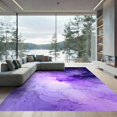 thumbnail image 2 of ODIKA 6'x9' Ultra-Soft Area Rug, Purple Starry Cosmic Watercolor Galaxy Abstract Nebula Motif None Washable, Bare feet friendly, Silk-Touch for Guest Room, Bedroom, 2 of 7