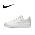 thumbnail image 1 of Nike Air Force 1 - Zapatillas de skate para hombre y mujer, color negro y blanco, cómodas, informales, para exteriores, planas, 1 of 5