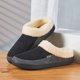thumbnail image 4 of Pantufla Zapatillas de dormitorio para hombre, zapatillas de casa de felpa antideslizantes, acogedoras para invierno, interior y exterior Likrtyny Tenis De Mujer Tenis De Hombre, 4 of 8