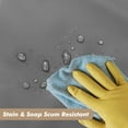 thumbnail image 6 of Barossa Design PEVA 8G Dark Gray Shower Curtain Liner with 6 Magnets, Heavy Duty & Waterproof-72" x 72", 6 of 7