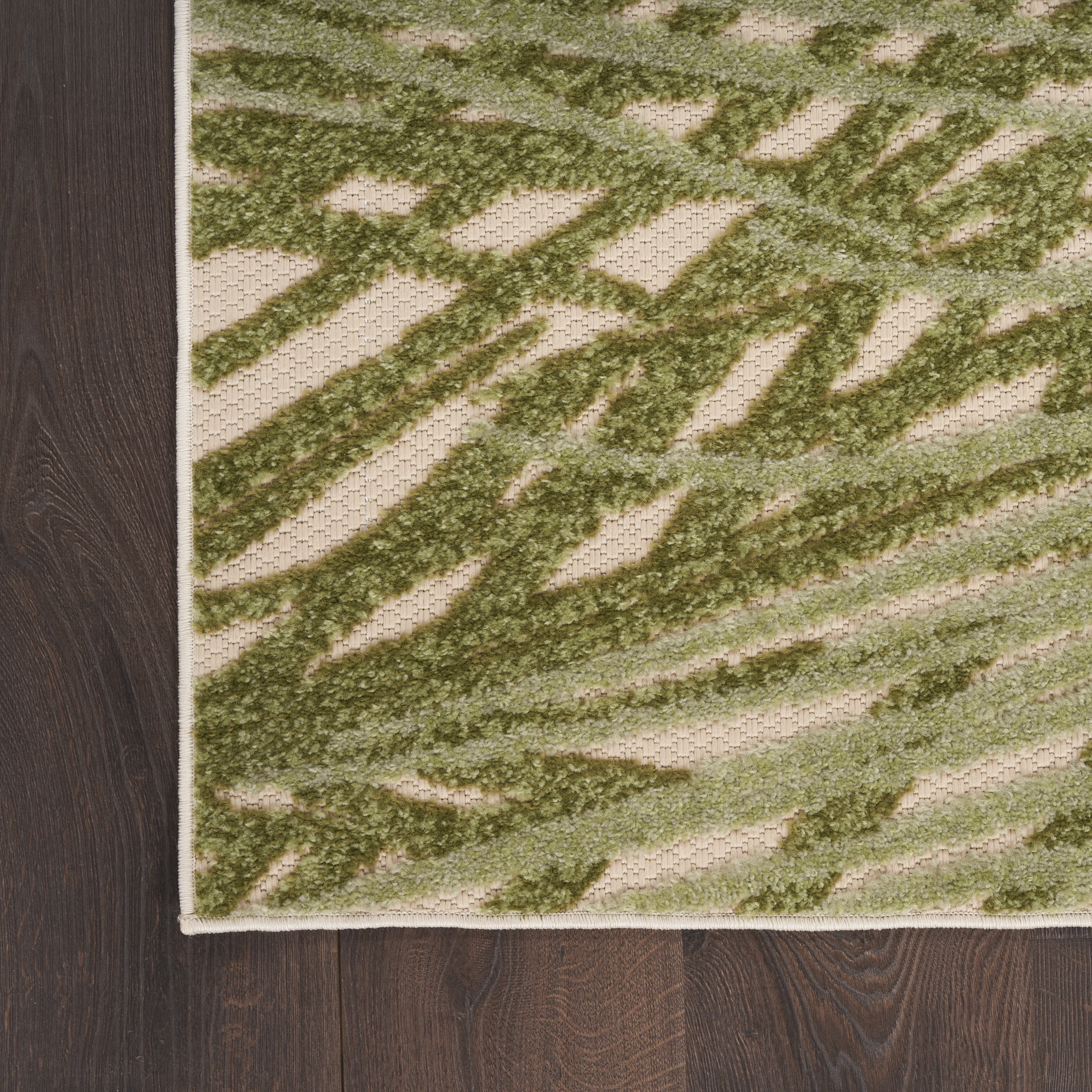 Nourison Aloha 9' x 12' Ivory Green Outdoor Rug