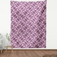 thumbnail image 4 of Ambesonne Abstract Fabric by the Yard Upholstery, Complex Shapes Design Art, 5 Yards, Purple Mauve Pale Pink, 4 of 5