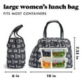 thumbnail image 4 of Fit & Fresh Lunch Bag For Women, Laketown Bag, Black, 4 of 6