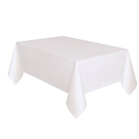 Set of 6 Plastic Table Covers for Birthdays, Parties, Picnics, or any fun event (54 Inches x 108 Inches - Fuchsia)
