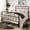 Black, variant on Sha Cerlin Queen Bed Frame with Vintage Headboard, Heavy Duty Metal Platform Bed Frame, 12.4" Under-Bed Storage, No Box Spring Needed, Antique Bronze