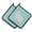 Blue, variant on Hermelin Rabbit Blue Check Pair of Pot Holders - Blue