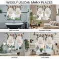 thumbnail image 3 of Christmas Cardinal Swag Valances for Windows, Kitchen Curtains 36 Inch Length 2 Panels Set, Winter Xmas Holly Pine Fruits Berry Short Curtains for Small Windows Rod Pocket Cafe Curtains 28"x36", 3 of 8