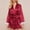 #Red, variant on TEVEQ Women Silky Satin Robe Wedding Bridal Party Bride Bridesmaid Robes Kimono Loungewear Dressing Gowns Silk Cardigan Bathrobe Pajamas Comfortable Ice And Clothes Pink L