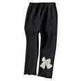 thumbnail image 2 of piuwrlz Girls Boys Winter Thick Velvet Pants for Kids Long Plush Cotton Sweatpants Black Size 6 Years, 2 of 6