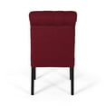 thumbnail image 5 of Noble House Cullon Contemporary Fabric Dining Chairs, Set of 2, Deep Red, 5 of 6