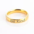 thumbnail image 1 of Anillo BeKind de acero de titanio para mujer, joyería europea y americana, joyería para parejas, nicho para hombre, Navidad, 1 of 6