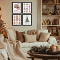 thumbnail image 4 of Hieng Vintage Christmas Wall Decor,Trendy Christmas Retro Posters for Room, Santa Snowman Deer Nutcracker Xmas Wall Art Prints for Living Room Kitchen Bedroom Office Set of 4 Unframed, 4 of 6