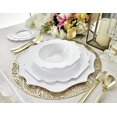 thumbnail image 3 of " OCCASIONS " 120 Plates Pack, Heavyweight Disposable Wedding Party Plastic Plates (10.5'' Dinner Plate ,Imperial in Plain White), 3 of 10