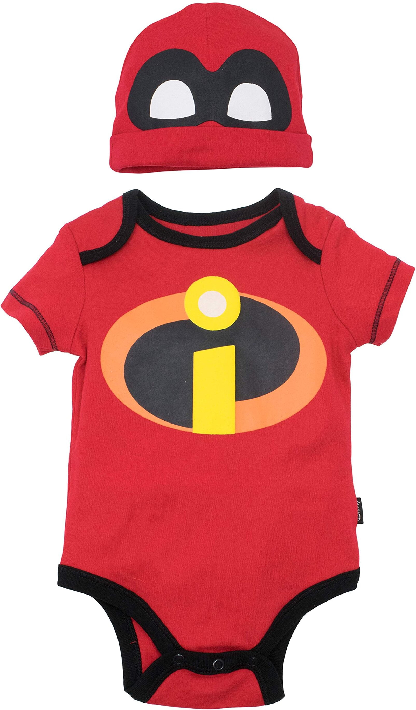Superhero Costume Boys Pyjamas 100% Cotton Baby Clothes Baby Gifts from Newborn up to 18 Months Footed Sleepsuit for Baby Boy Disney The Incredibles Baby Grows 