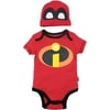Disney Incredibles Infant Baby Boys Costume Bodysuit and Hat Set 18 Months
