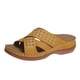 thumbnail image 2 of Moda tacón alto desgaste exterior boca de pescado hueco señoras zapatillas plataforma cuña sandalias mujeres Wmkox8yii ytu6293, 2 of 8