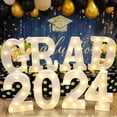 thumbnail image 1 of Decoraciones para fiesta de graduación de Husfou: letras iluminadas, letreros de marquesina, 1 of 5